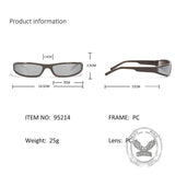 Punk Y2K Narrow Frame Colorful UV-Proof PC Sunglasses | Gthic.com