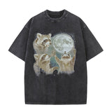 Racoons Howling At The Moon T-shirt | Gthic.com