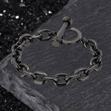 Retro Chain Stainless Steel Dumbbell Bracelet