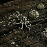 Retro Dark-Style Stainless Steel Octopus Drop Earrings