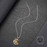 Retro Eagle Moon Stainless Steel Pendant