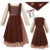 Retro Floral Farm Pastoral Parent-Child Dress Set