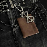 Retro Hollowed-Out Cross PU Leather Waist Wallet | Gthic.com