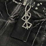 Retro Hollowed-Out Cross PU Leather Waist Wallet