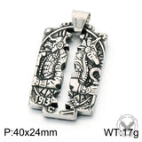 Retro Horus Anubis Stainless Steel Amulet Pendant