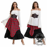 Retro Medieval Top Irregular Skirt Girdle Waist Set 01 | Gthic.com