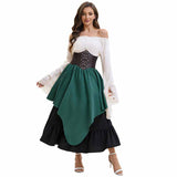 Retro Medieval Top Irregular Skirt Girdle Waist Set 02 | Gthic.com
