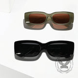 Retro Modern Square Small Frame PC Sunglasses | Gthic.com