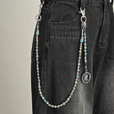 Retro Skull Cross Wine Bottle Alloy Pants Chain | Gthic.com