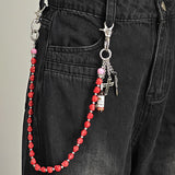 Retro Skull Cross Wine Bottle Alloy Pants Chain | Gthic.com