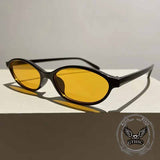 Retro Small Frame UV Protection PC Oval Sunglasses 01 | Gthic.com