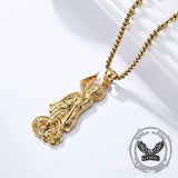 Retro St. George Slay Dragon Stainless Steel Pendant