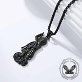 Retro St. George Slay Dragon Stainless Steel Pendant