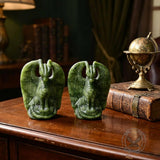 Retro Western-Style Dragon Crystal Xiuyan Jade Figurine | Gthic.com