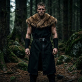 Revival Of Medieval Viking Warrior Robe Costume Set | Gthic.com