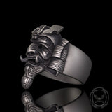Ronin Ghost Samurai Sterling Silver Ring | Gthic.com