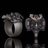 Ronin Ghost Samurai Sterling Silver Ring | Gthic.com