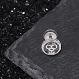 Gotische Skull Hand Bone Sterling Silver Stud Oorbellen