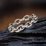 Seven Realms Seal Rune Letter Stainless Steel Viking Bracelet