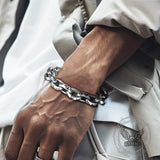 Seven Realms Seal Rune Letter Viking Bracelet | Gthic.com