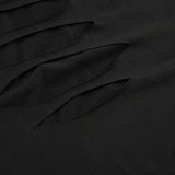 Sexy One-Shoulder Hollow Burnt Flower Dress