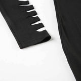 Sexy One-Shoulder Hollow Burnt Flower Dress