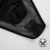 Sexy Sheer Snake Print Crew Neck Mesh Bodysuit