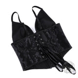 Sexy Snakeskin Pattern V-Neck Camisole Corset