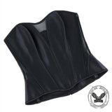 Sexy Solid Color Mesh Paneling Body-Shaping Corset
