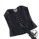 Sexy Solid Color Mesh Paneling Body-Shaping Corset