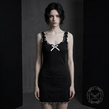 Sexy V-Neck Bow Sleeveless Nightdress | Gthic.com