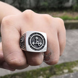 Sigil of Lilith Sterling Silver Ring