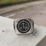 Sigil of Lilith Sterling Silver Ring | Gthic.com