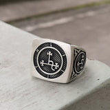 Sigil of Lilith Sterling Silver Ring | Gthic.com