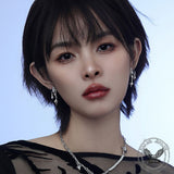 Silver 4 Pointed Star Alloy Drop Earrings | Gthic.com