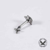 Silver Rose Stainless Steel Belly Piercing