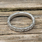 Simple Braided Pattern Stainless Steel Band Ring