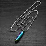 Simple Bullet Stainless Steel Openable Pendant