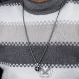 Simple Compass Design Stainless Steel Pendant