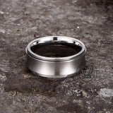 Simple Concave Arc Design Stainless Steel Spinner Ring