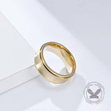 Simple Concave Arc Design Stainless Steel Spinner Ring