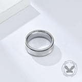 Simple Concave Arc Design Stainless Steel Spinner Ring