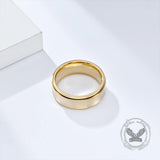 Simple Concave Arc Design Stainless Steel Spinner Ring