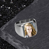 Simple DIY Color Printed Photo Stainless Steel Ring