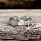 Simple Gear Stainless Steel Spinner Ring | Gthic.com