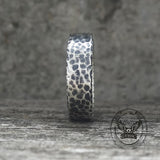 Simple Hammered Sterling Silver Band Ring | Gthic.com