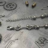 Simple Interlocking Bead Link Stainless Steel Necklace