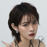 Simple Little Devil Tassel Alloy Stud Earrings | Gthic.com