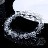Simple Natural Clear Crystal Bead Bracelet | Gthic.com