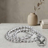 Simple Natural Clear Crystal Beaded Bracelet | Gthic.com